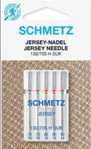 Blister 5 aiguilles SCHMETZ Jersey 130/705 H SUK diamètre 70 et 80 et 90
