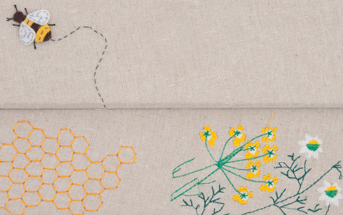 Boite rangement couture ruche abeille