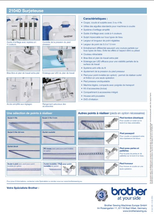 Surjeteuse BROTHER 2104D