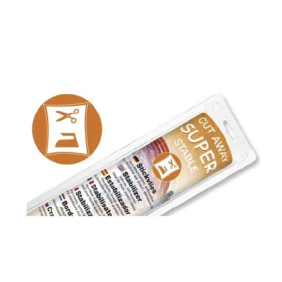 Super Stable est convient pour tous les travaux de broderie à la machine. Au repassage, la matière se fixe et peut alors être brodée avec Super Stable sans glisser. Idéal pour: stabiliser les broderies sur matières épaisses et extensibles, motifs de broderie avec de nombreux points et une grande densité de broderie, patchwork, stabiliser les matières pour faire des poches ou des sacs à dos, livres en textile, images, décoration.