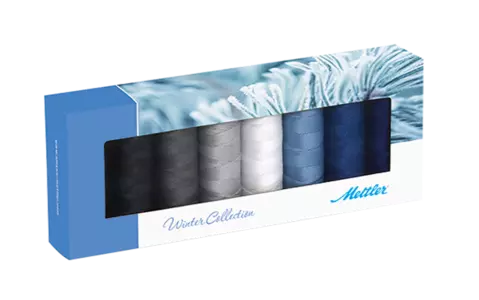 METTLER Coffret 8 x 150m 100% Coton N°50 WINTER COLLECTION