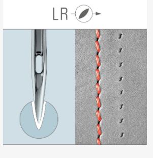 Plaquette de 10 aiguilles GROZ BECKERT 134-35 LR/RTW GEBEDUR tous diamètres