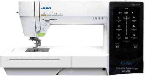 Cette merveilleuse machine à coudre haut de gamme HZL-UX8, JUKI montre une nouvelle fois son savoir-faire en matière de machine à coudre performante, puissante et robuste. Très simple d'utilisation avec son grand écran tactile couleur et son entrainement irréprochable, cette machine à coudre sera une solide alliée pour les couturières qui recherchent un point parfait quelque soit la matière cousue.