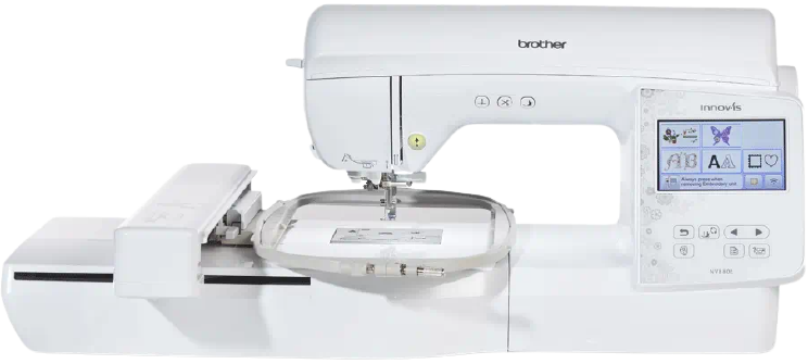 La machine à broder Innov-is NV880E vous permet de transformer et de personnaliser vos vêtements et accessoires du quotidien avec des broderies uniques et colorées. L’Innov-is NV880E offre des fonctions conviviales, dont la plupart sont accessibles via le panneau de commande central et le grand écran tactile LCD couleur de 12,5 cm.