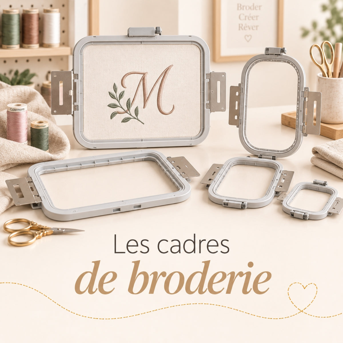 Cadres de broderie pour machine
