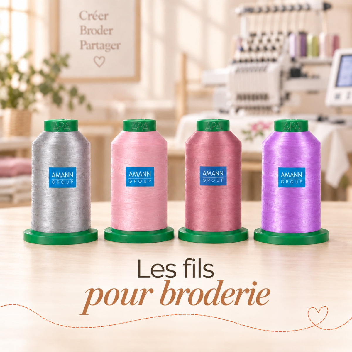 Fils de broderie de marque AMANN