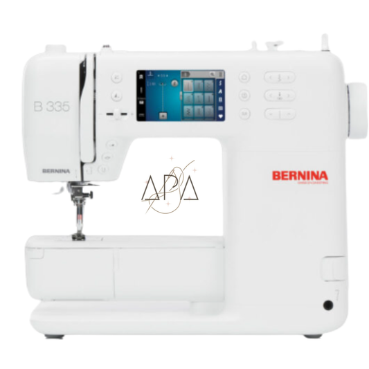 BERNINA B335 Machine à coudre série 3 nouvelle version 2025