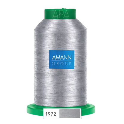 Fil à broder Isacord 40 polyester 1000 mètres Coloris 1972 Gris