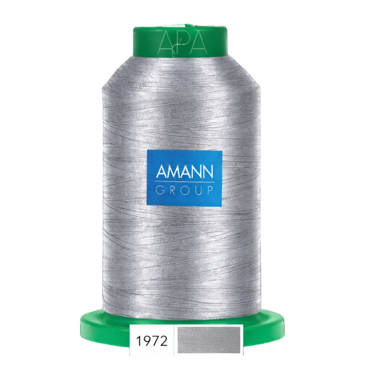 Fil à broder Isacord 40 polyester 1000 mètres Coloris 1972 Gris