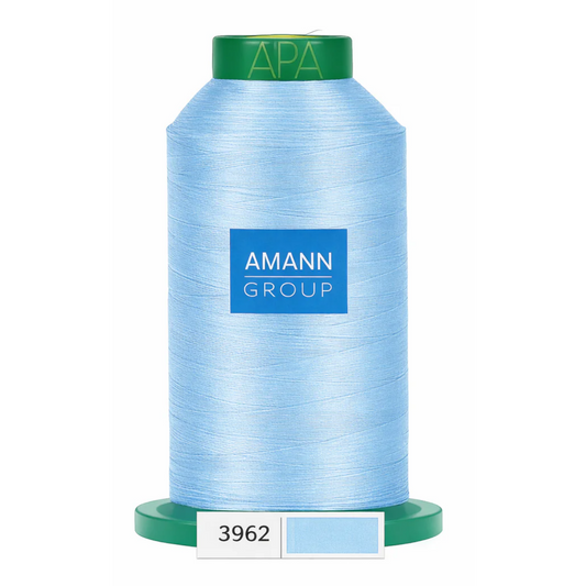 Fil à broder Isacord 40 polyester 1000 mètres coloris 3962 Bleu ciel