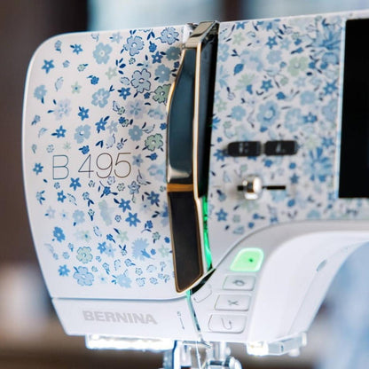 BERNINA B495 Liberty Edition - Machine à coudre design Liberty avec trolley + housse inclus