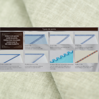 JUKI MO3500 Sumato Surjeteuse 4 fils à enfilage automatique - garantie 5 ans