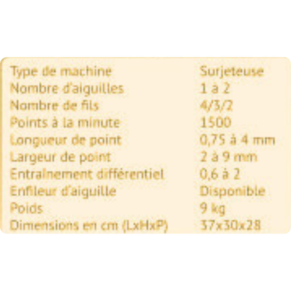 BABY LOCK Surjeteuse ENLIGHTEN - Overlock