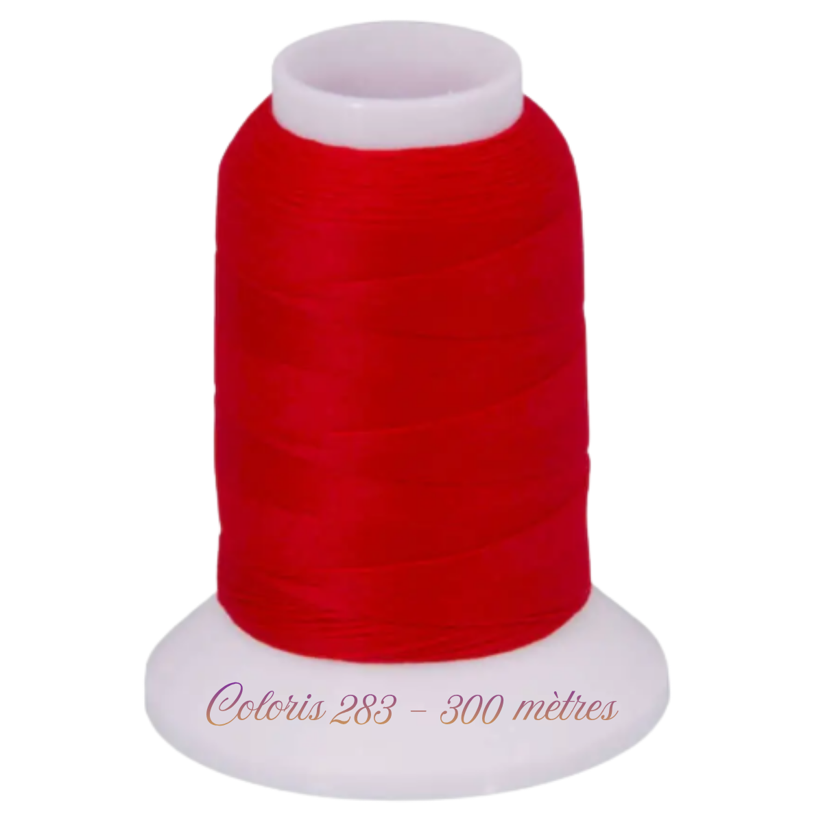 Fil mousse extra fort à surjeter Fujix coloris 283 rouge cône de 300 mètres
