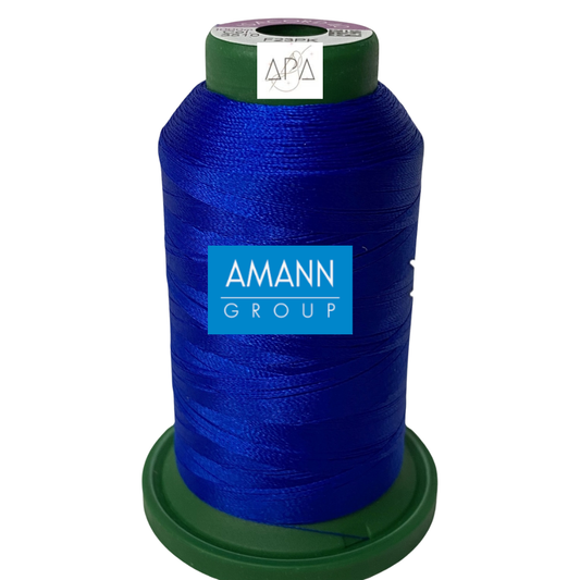 Fil à broder Isacord 40 polyester 1000 mètres coloris 3510 bleu électrique