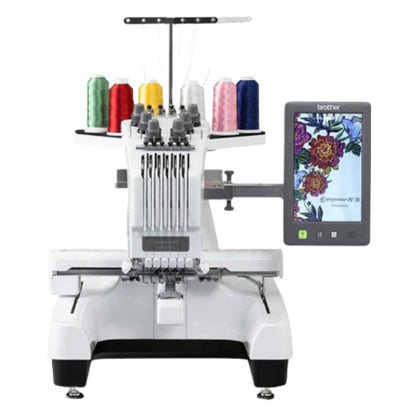 BROTHER PR680W Machine à broder AVEC table de rangement OFFERTE + système à casquette OFFERT + Logiciel PE DESIGN 11 à tarif préférentiel opie)