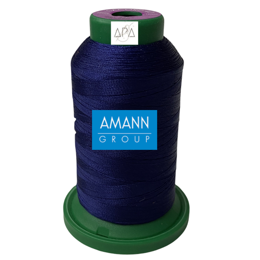 Fil à broder Isacord 40 polyester 1000 mètres coloris 3353 bleu marine