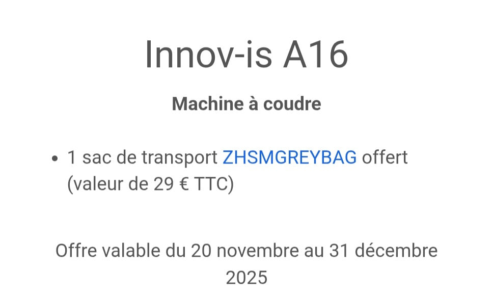 Brother Innovis A 16 Machine à coudre / Livraison offerte