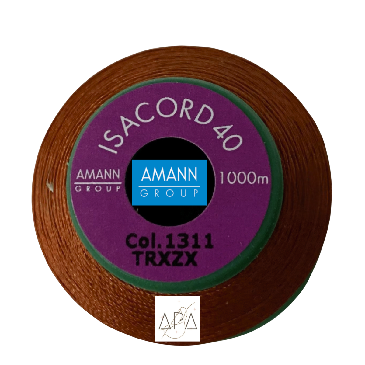 Fil à broder Isacord 40 polyester 1000 mètres coloris 1311 Rouille