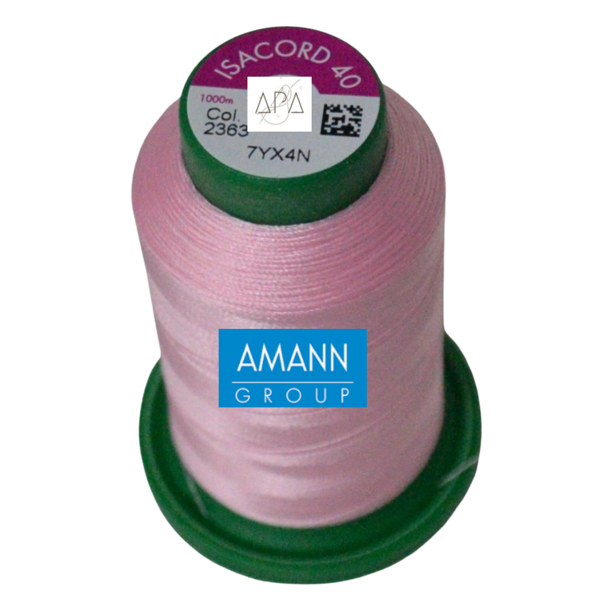 Fil à broder Isacord 40 polyester 1000 mètres coloris 2363 rose clair