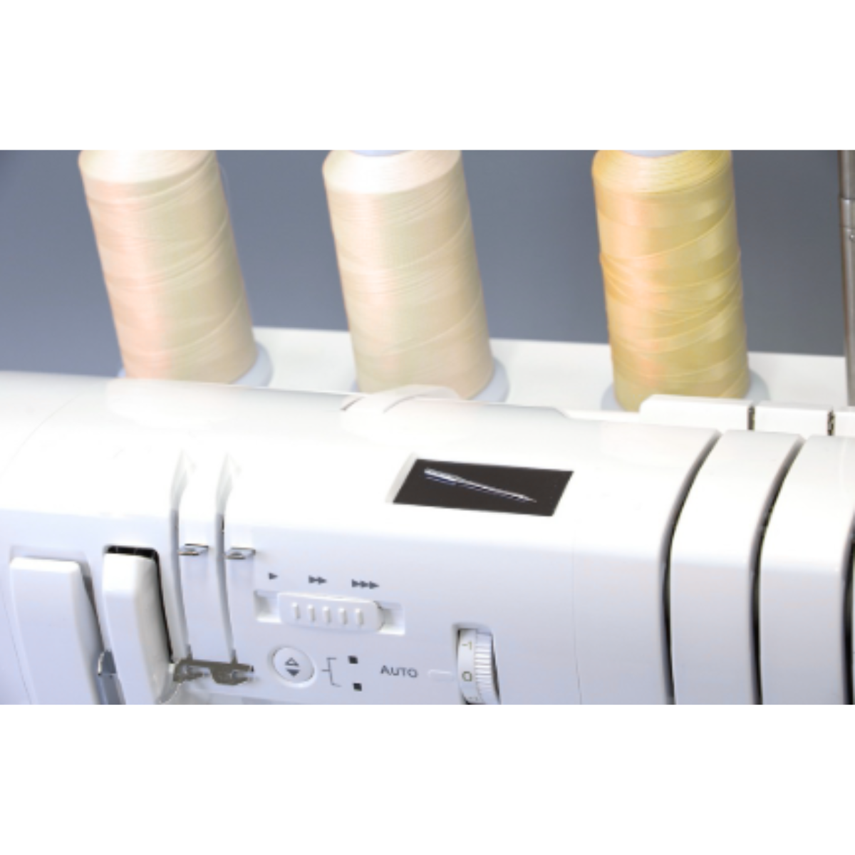 BABY LOCK Recouvreuse PRIMO 6/5/4/3/2 fils 3 aiguilles Enfilage à jet d'air - Garantie 4 ans