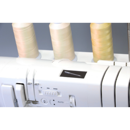 BABY LOCK Recouvreuse PRIMO 6/5/4/3/2 fils 3 aiguilles Enfilage à jet d'air - Garantie 4 ans