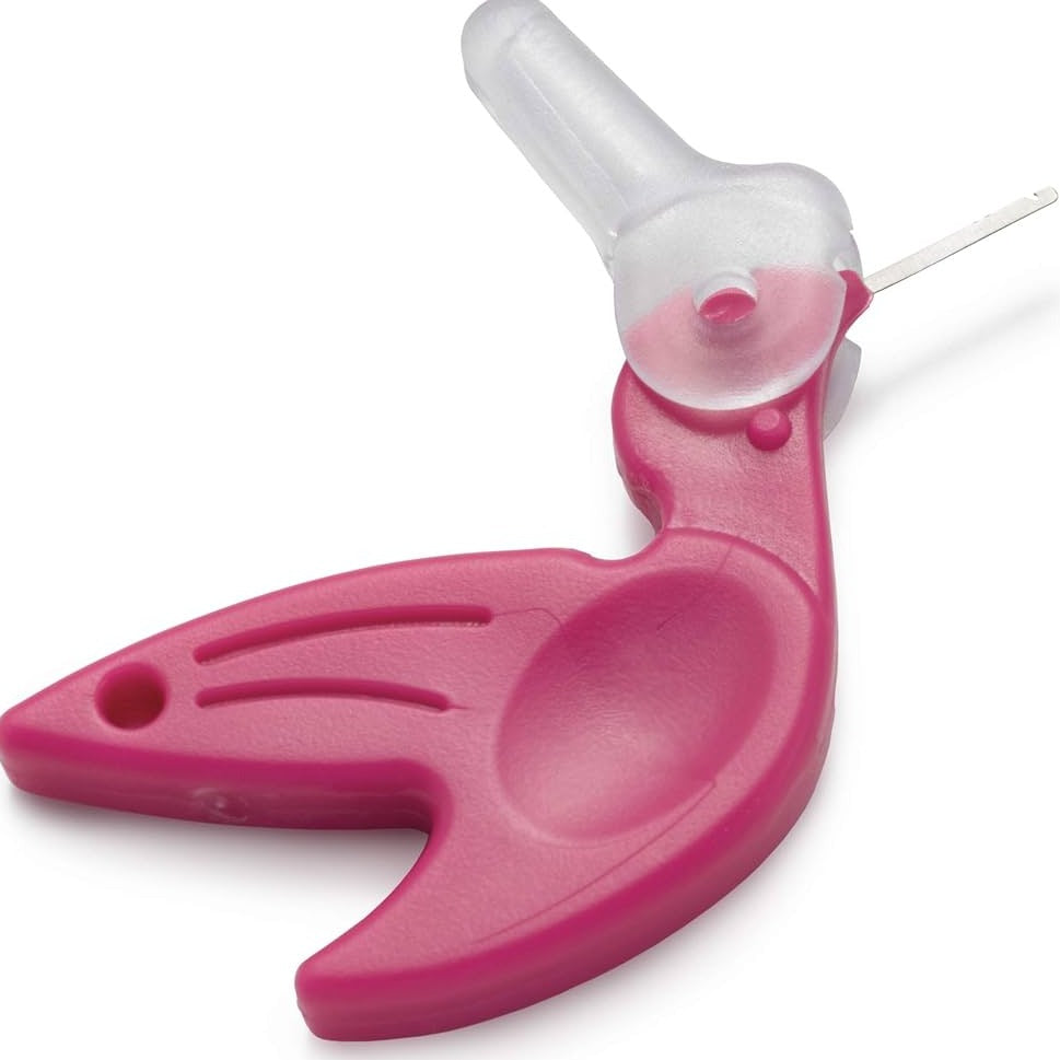 Enfileur automatique pour aiguilles forme oiseau rose