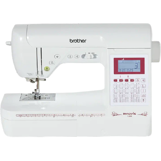 La machine à coudre Brother F400 est la première machine disposant du système d'entrainement SFDS (Square Feed Drive System) et d'un enfile aiguille dernière génération. Dotée de 40 points de couture elle conviendra aux couturières régulières. L'innovation technique au service de résultats professionnels.