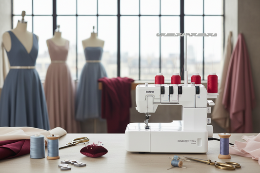 BROTHER Recouvreuse CV3440 4/3/2 fils pour débutants et intermédiaires