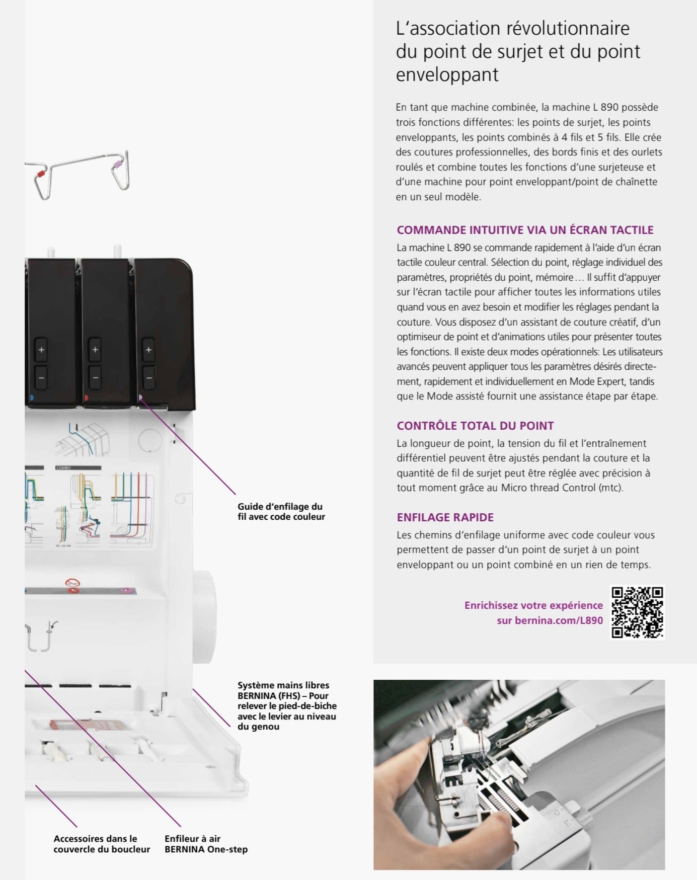Surjeteuse recouvreuse BERNINA L890