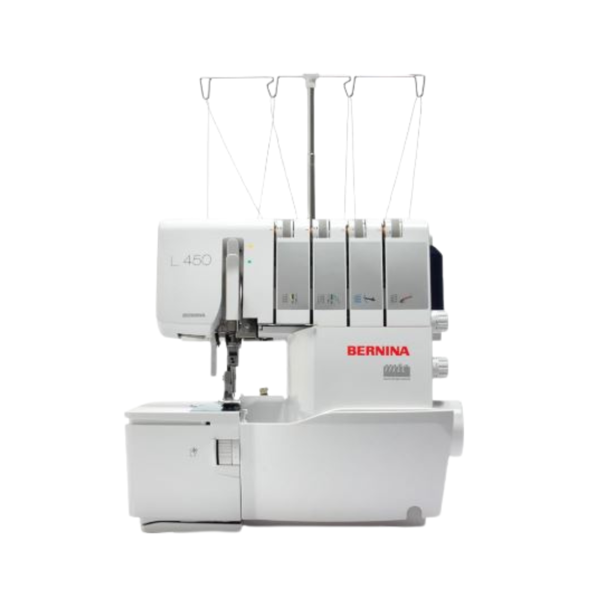Surjeteuse Bernina L450 pour coudre, couper et surfiler en une seule étape.