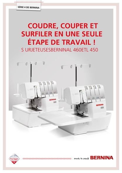 BERNINA Surfileuse-surjeteuse L450 Overlock 4 fils avec éclairage LED