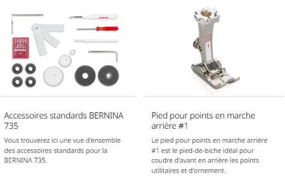 BERNINA B735 PRO Machine à coudre et à broder avec module de broderie