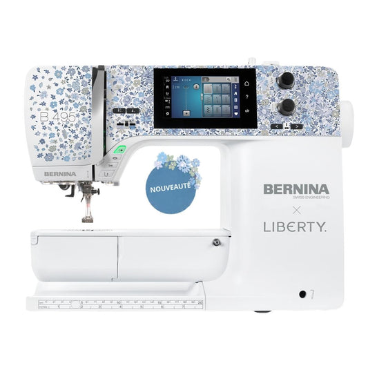 BERNINA B495 Liberty Edition - Machine à coudre design Liberty avec trolley + housse inclus