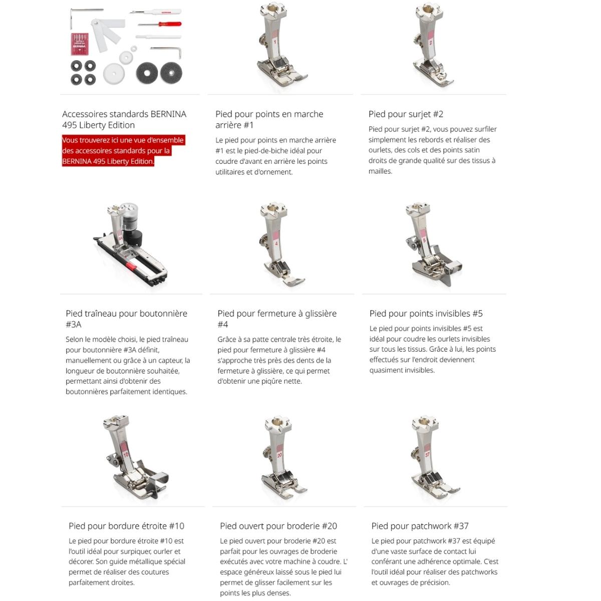 BERNINA B495 Liberty Edition - Machine à coudre design Liberty avec trolley + housse inclus