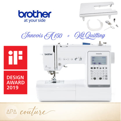 BROTHER Innovis A150 Machine à coudre AVEC Kit Quilting QKM2