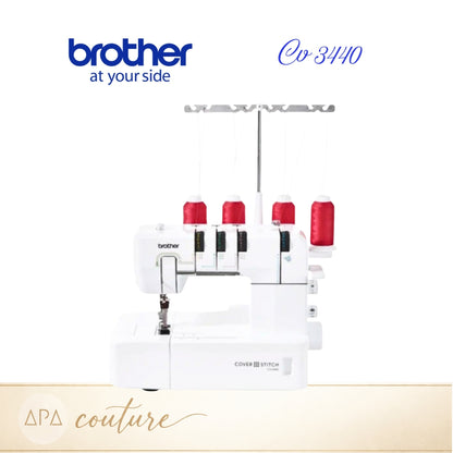 BROTHER Recouvreuse CV3440 4/3/2 fils pour débutants et intermédiaires