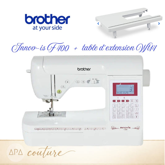 BROTHER Innovis F400 Machine à coudre AVEC table d'extension