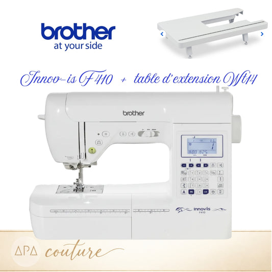 BROTHER Innovis F410 Machine à coudre AVEC table d'extension