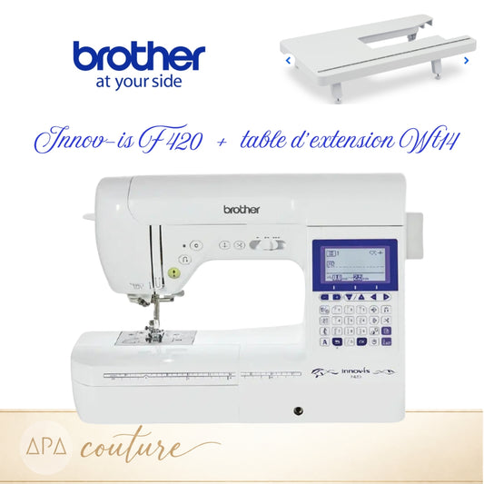 BROTHER Innovis F420 Machine à coudre AVEC table d'extension