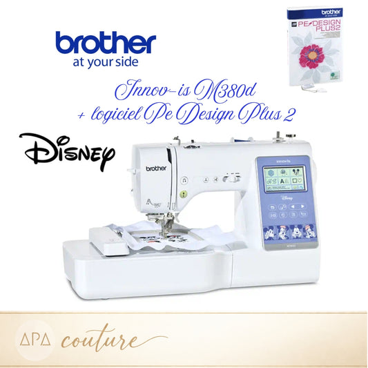 BROTHER Innovis M380D Disney Machine à coudre et brodeuse AVEC logiciel PE Design Plus 2