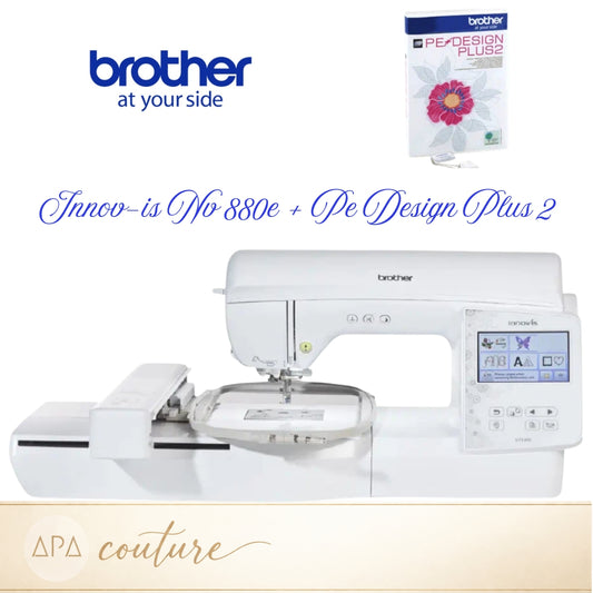 BROTHER Innovis NV880E Machine à broder AVEC logiciel PE Design Plus 2 inclus