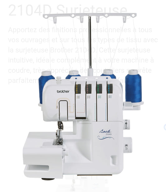 BROTHER 2104D Surjeteuse 3 et 4 fils