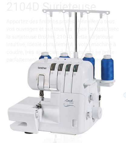 BROTHER 2104D Surjeteuse 3 et 4 fils
