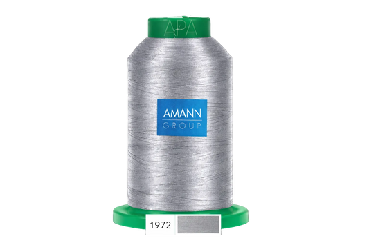 Fil à broder Isacord 40 polyester 1000 mètres Coloris 1972 Gris