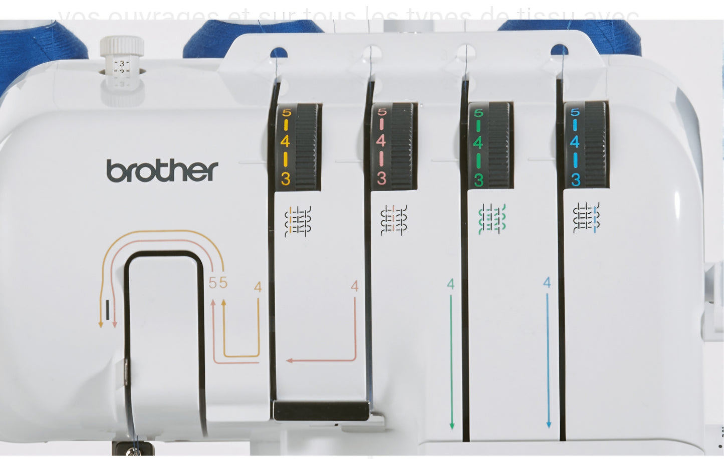 BROTHER 2104D Surjeteuse 3 et 4 fils