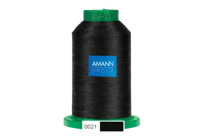 Fil à broder Isacord 40 polyester 1000 mètres Coloris 0021 Noir