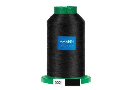 Fil à broder Isacord 40 polyester 1000 mètres Coloris 0021 Noir