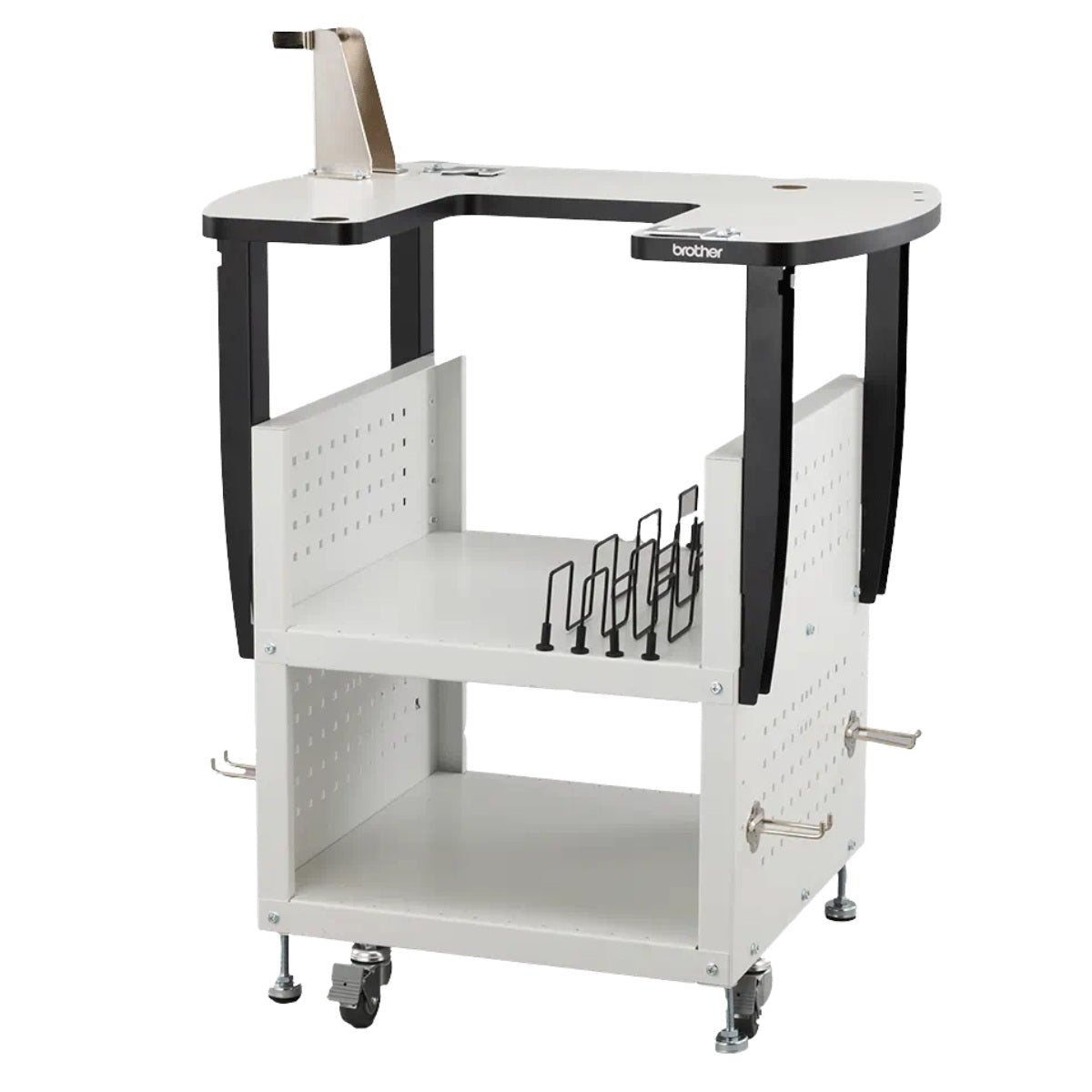 BROTHER Table meuble de rangement à roulettes spéciale machine à broder PR et VR