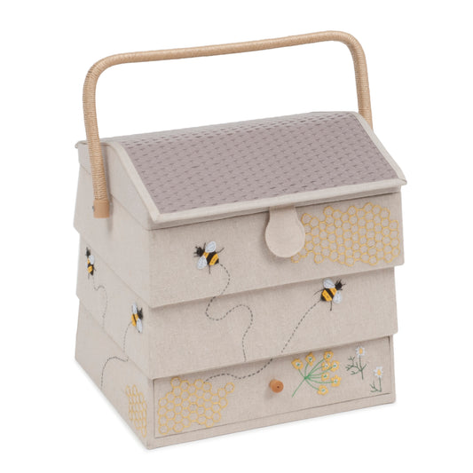 Boite rangement couture grande ruche abeille